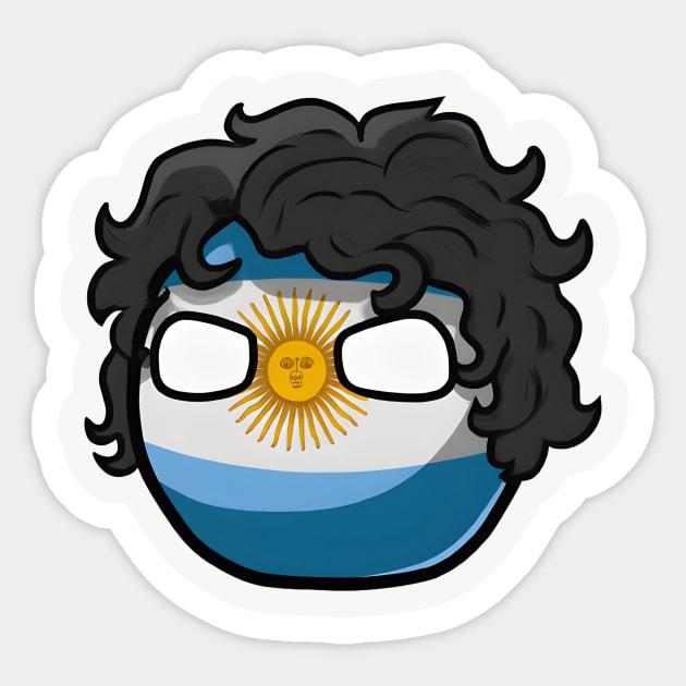 Argentina Polandball Javier Milei Countryball Sticker by Polandball World